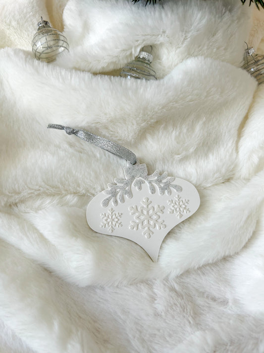 Boule de Noël trio de flocons