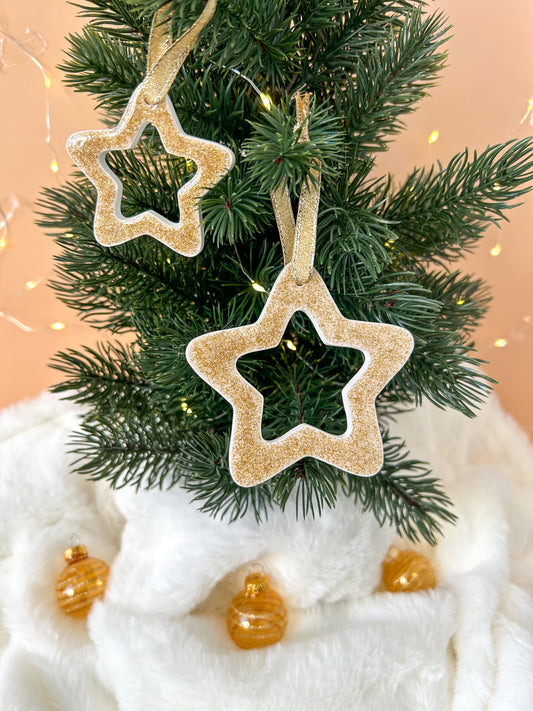 Boule de Noël poussière d'étoiles (Lot de 2)