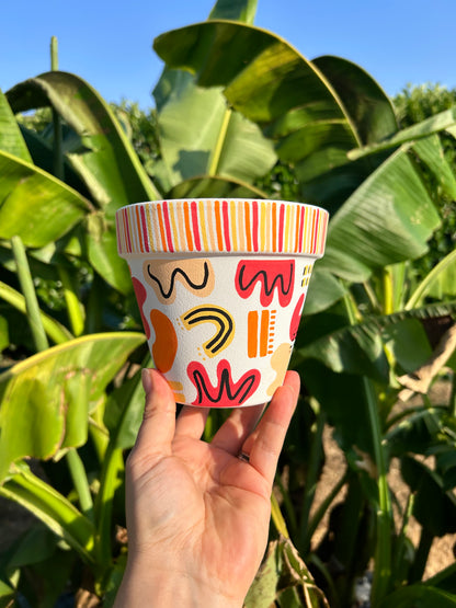 Cache-pot coloré
