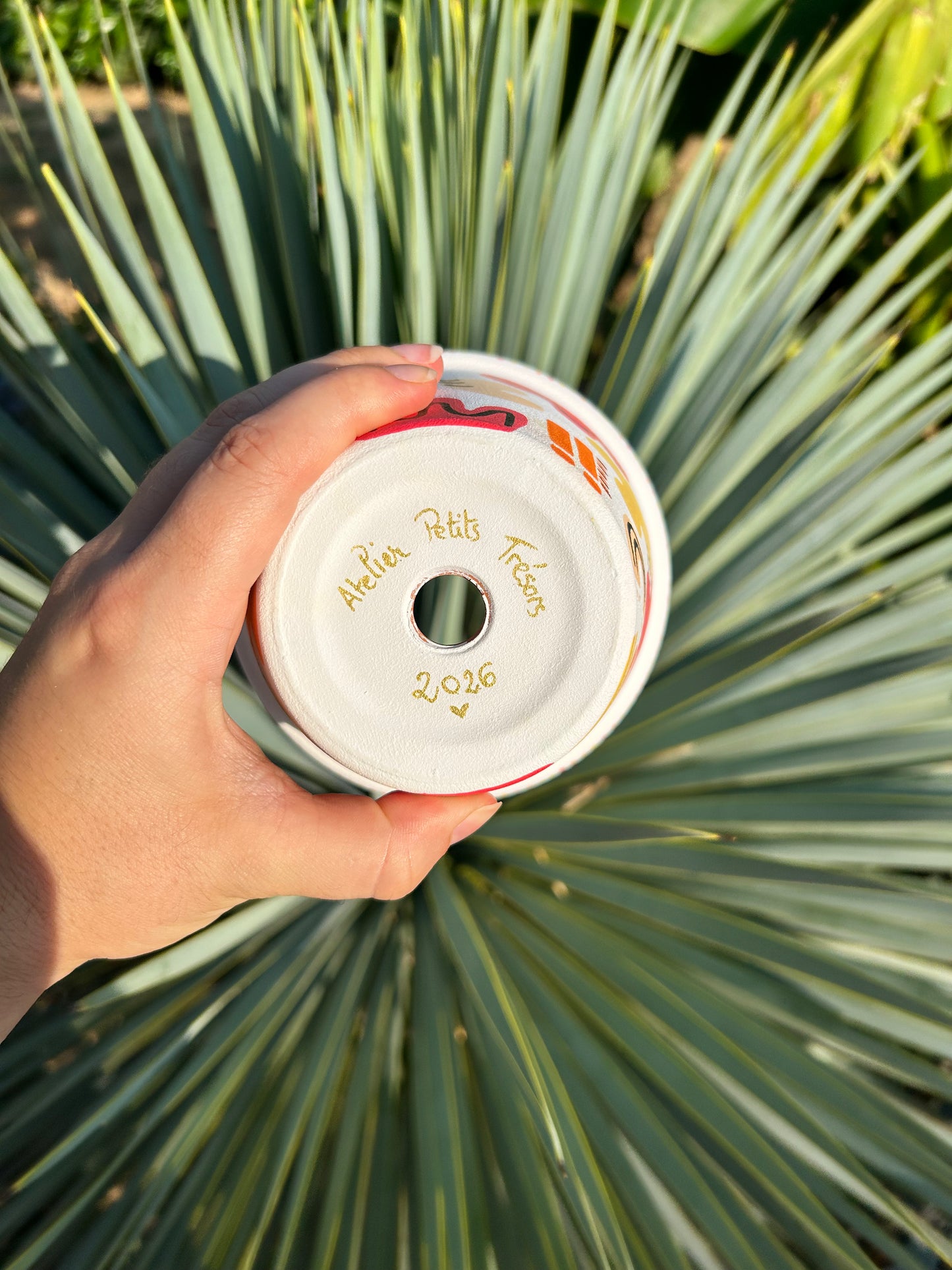 Cache-pot coloré