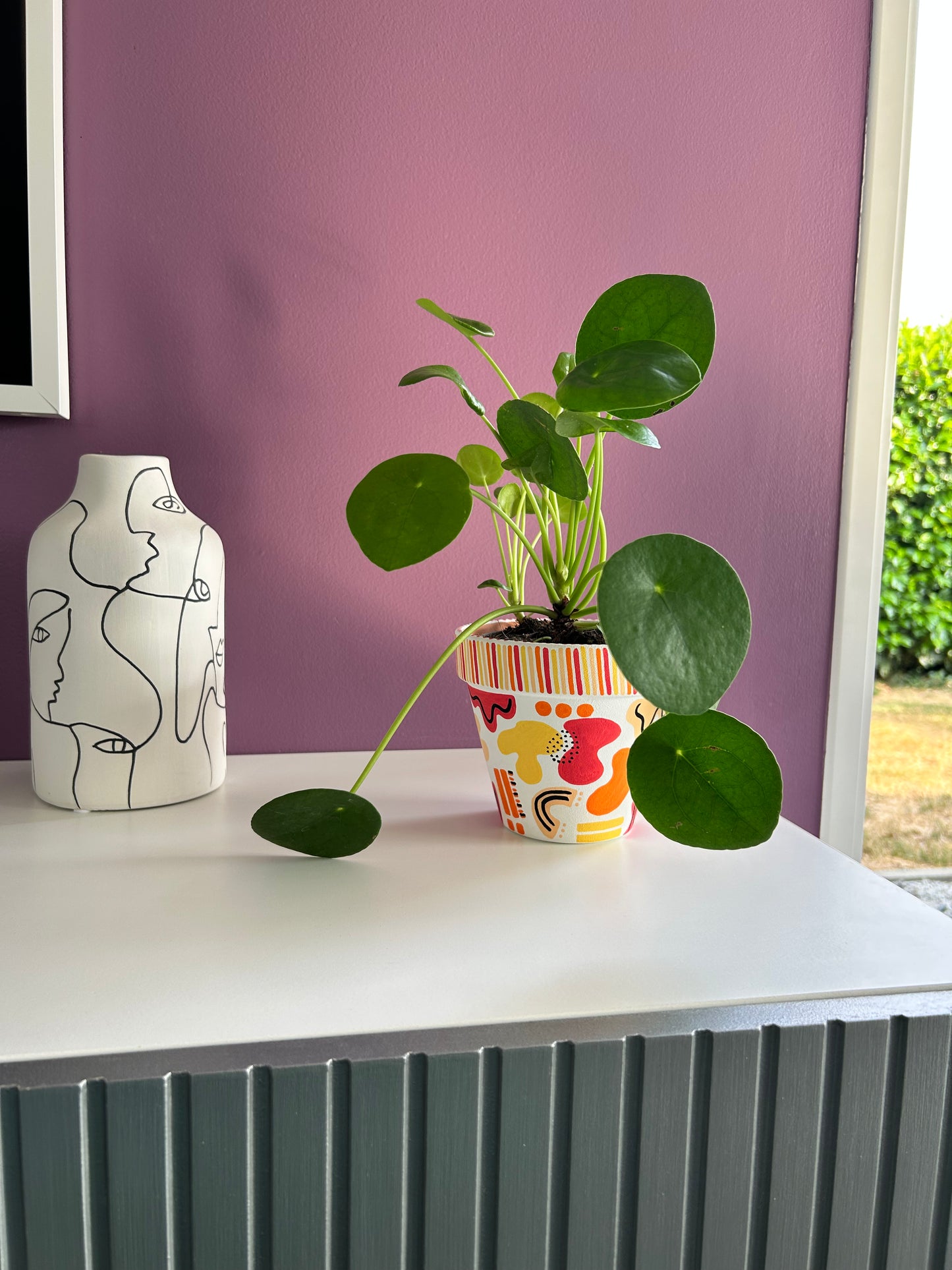 Cache-pot coloré