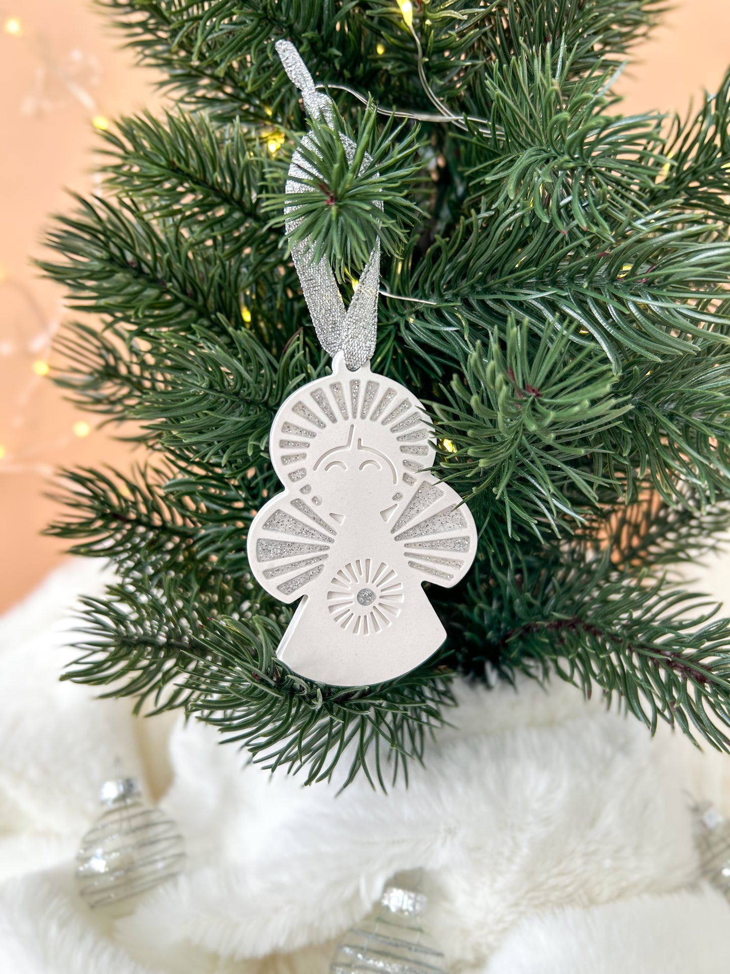 Boule de Noël Ange lueurs de décembre