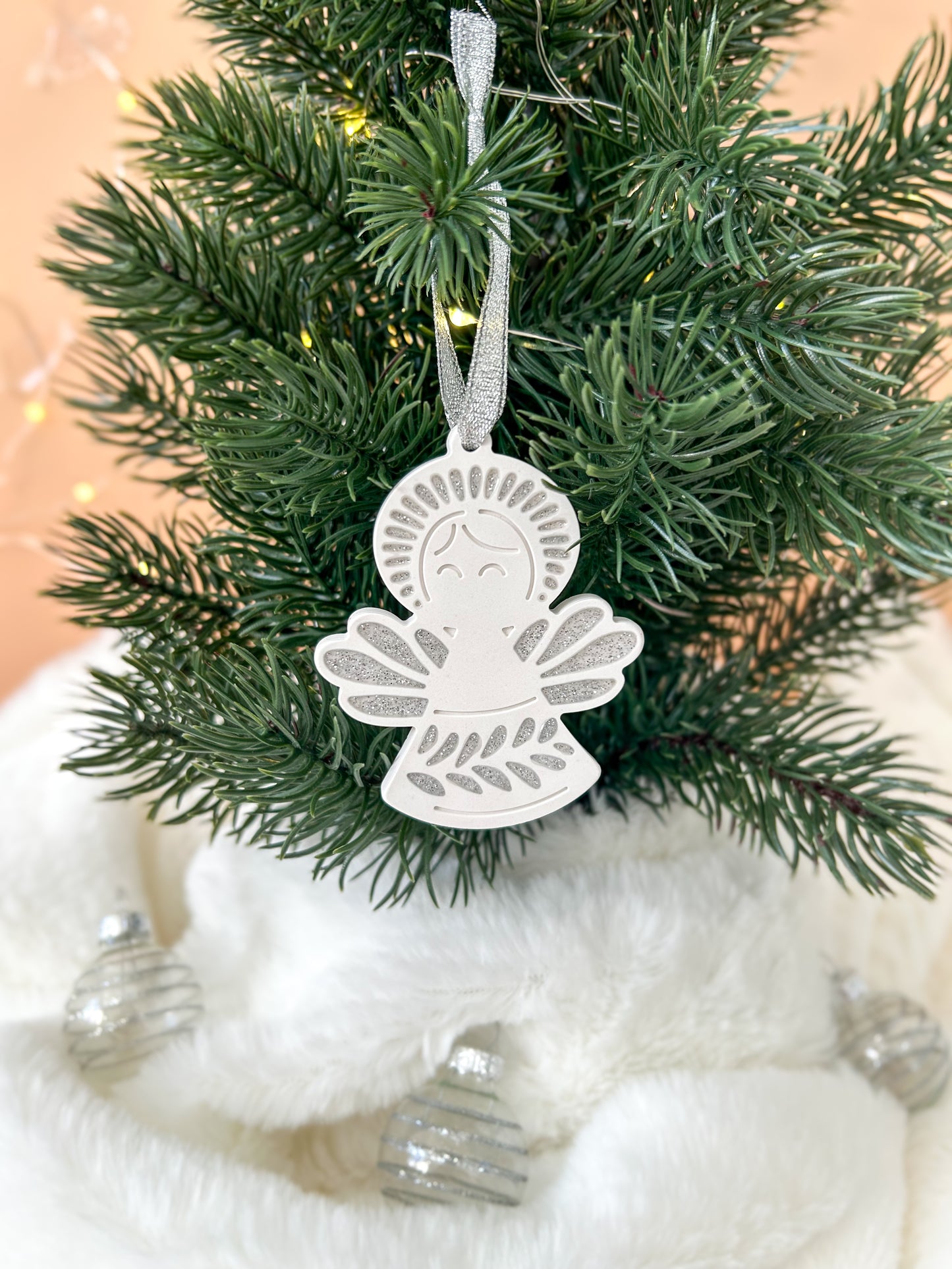 Boule de Noël Ange lueurs de décembre