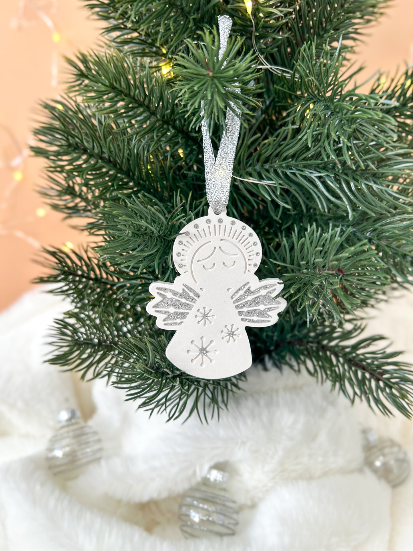 Boule de Noël Ange lueurs de décembre