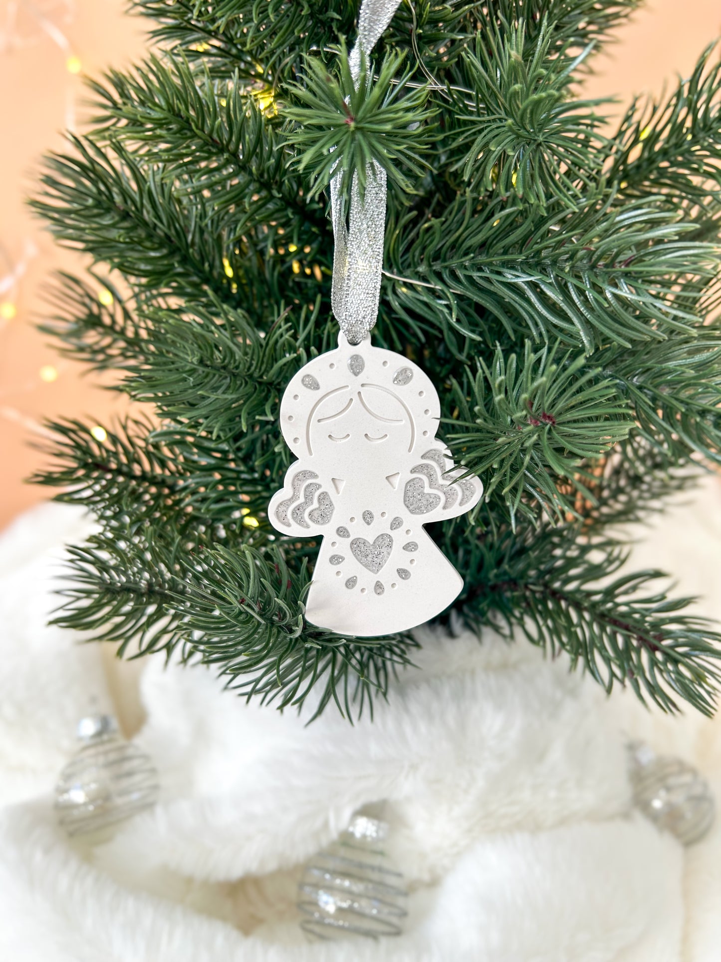 Boule de Noël Ange lueurs de décembre