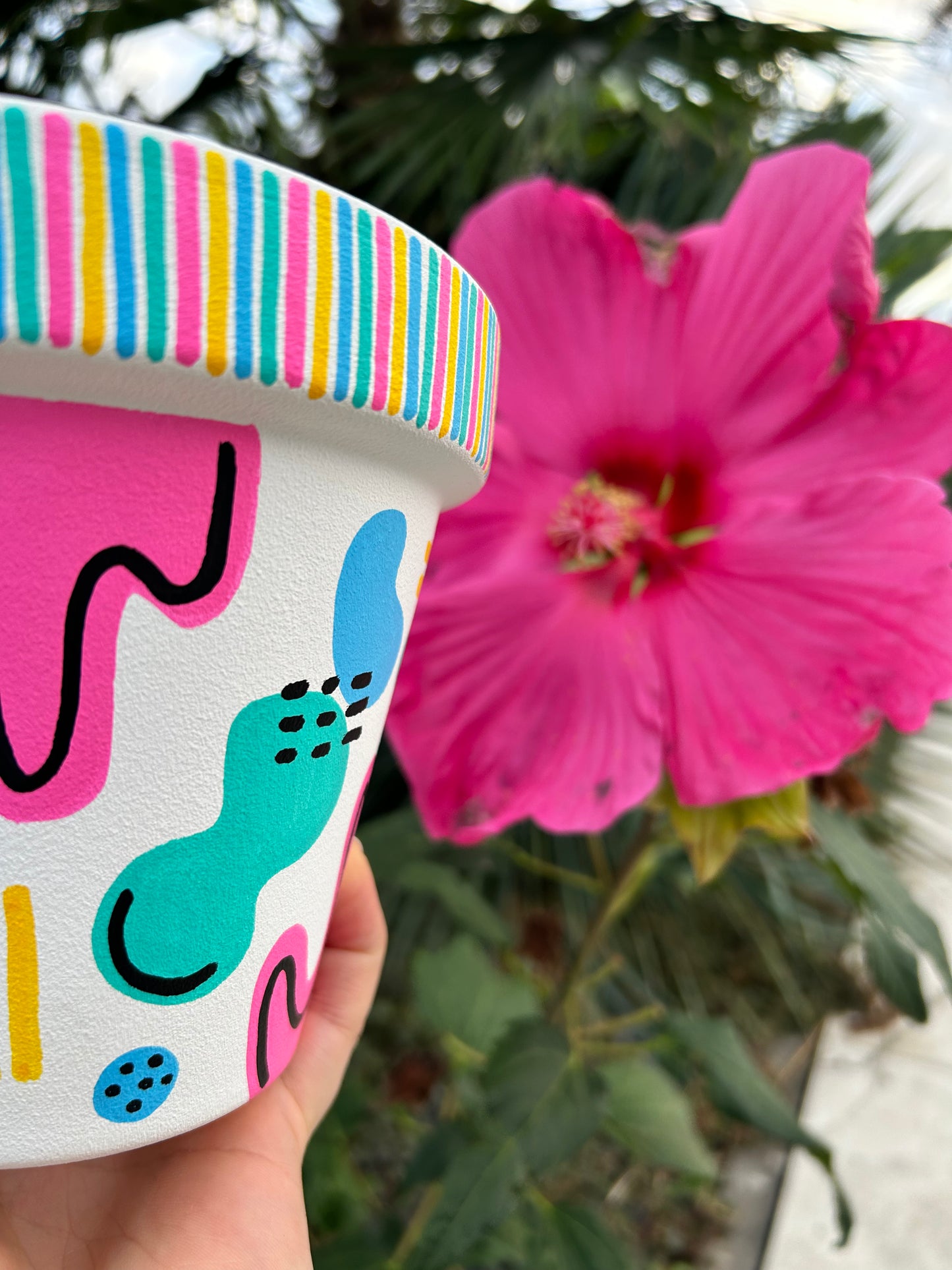 Cache-pot coloré "Douceur acidulée"