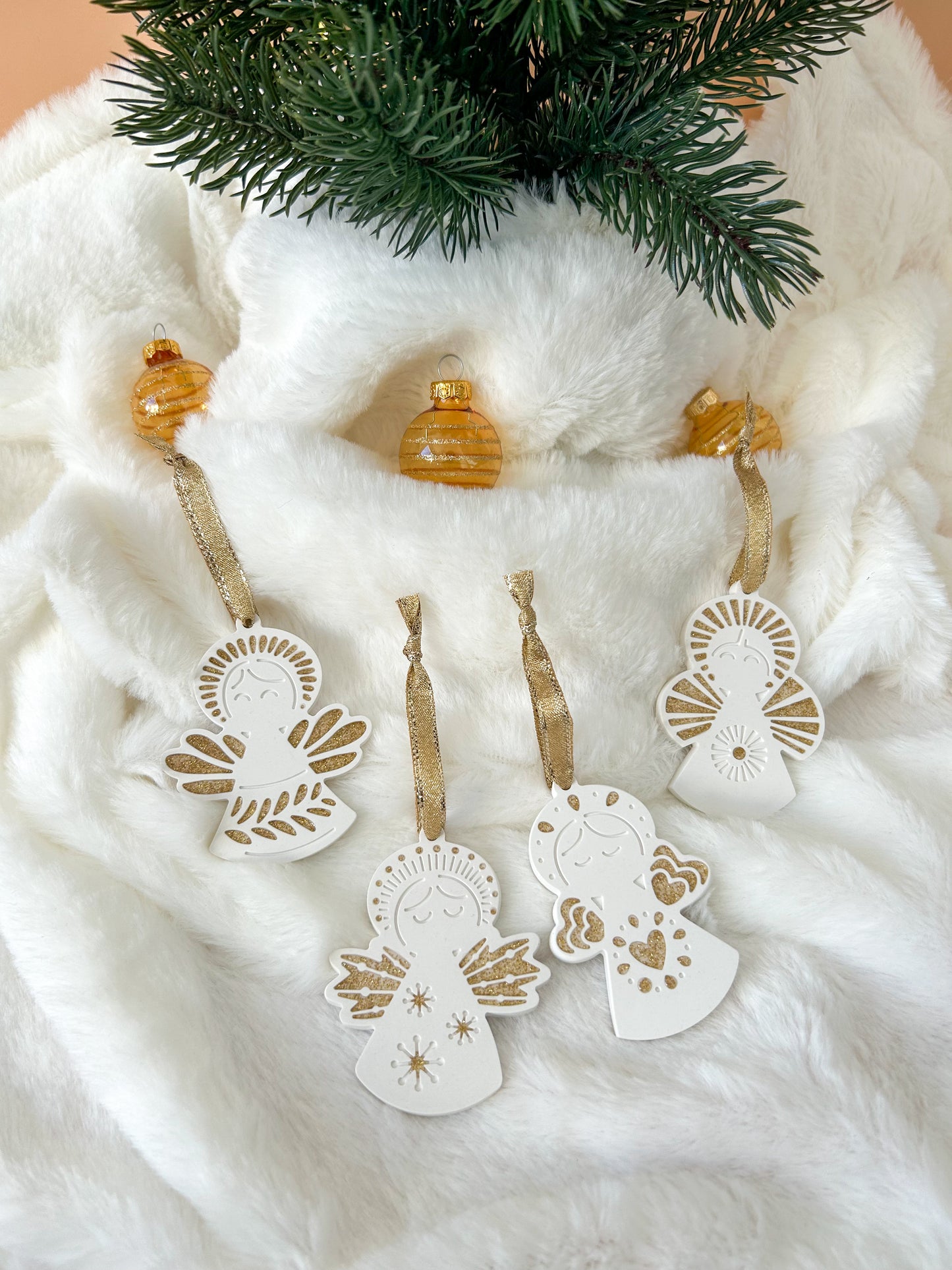 Boule de Noël Ange lueurs de décembre