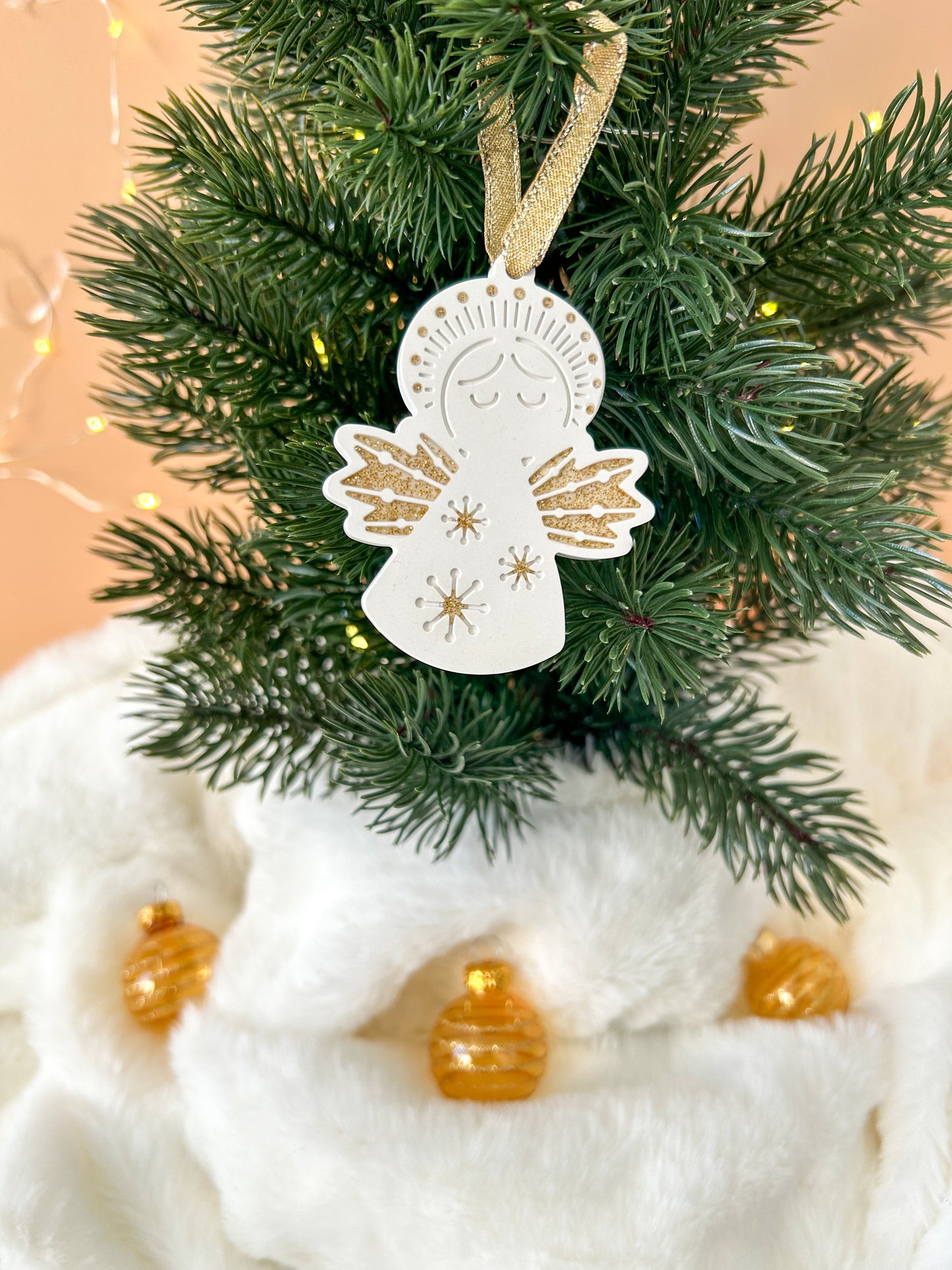 Boule de Noël Ange lueurs de décembre