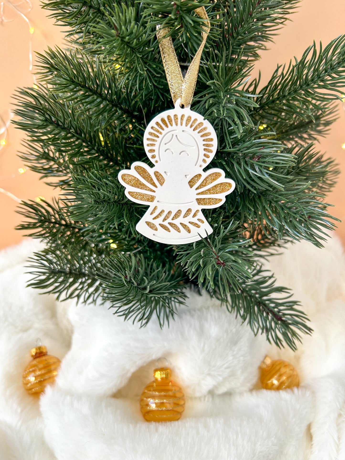 Boule de Noël Ange lueurs de décembre