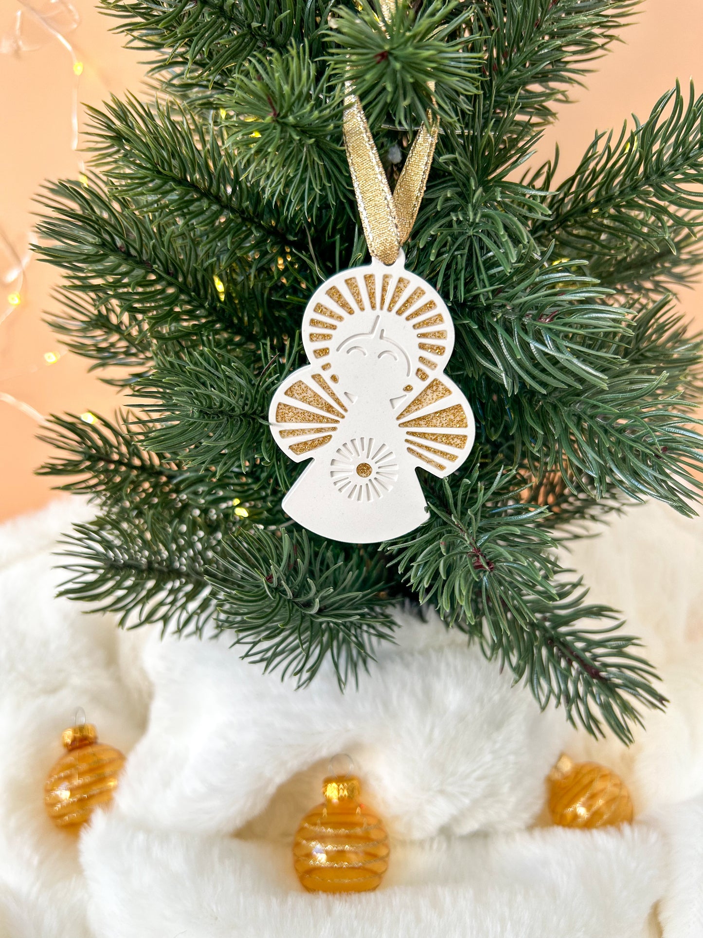 Boule de Noël Ange lueurs de décembre