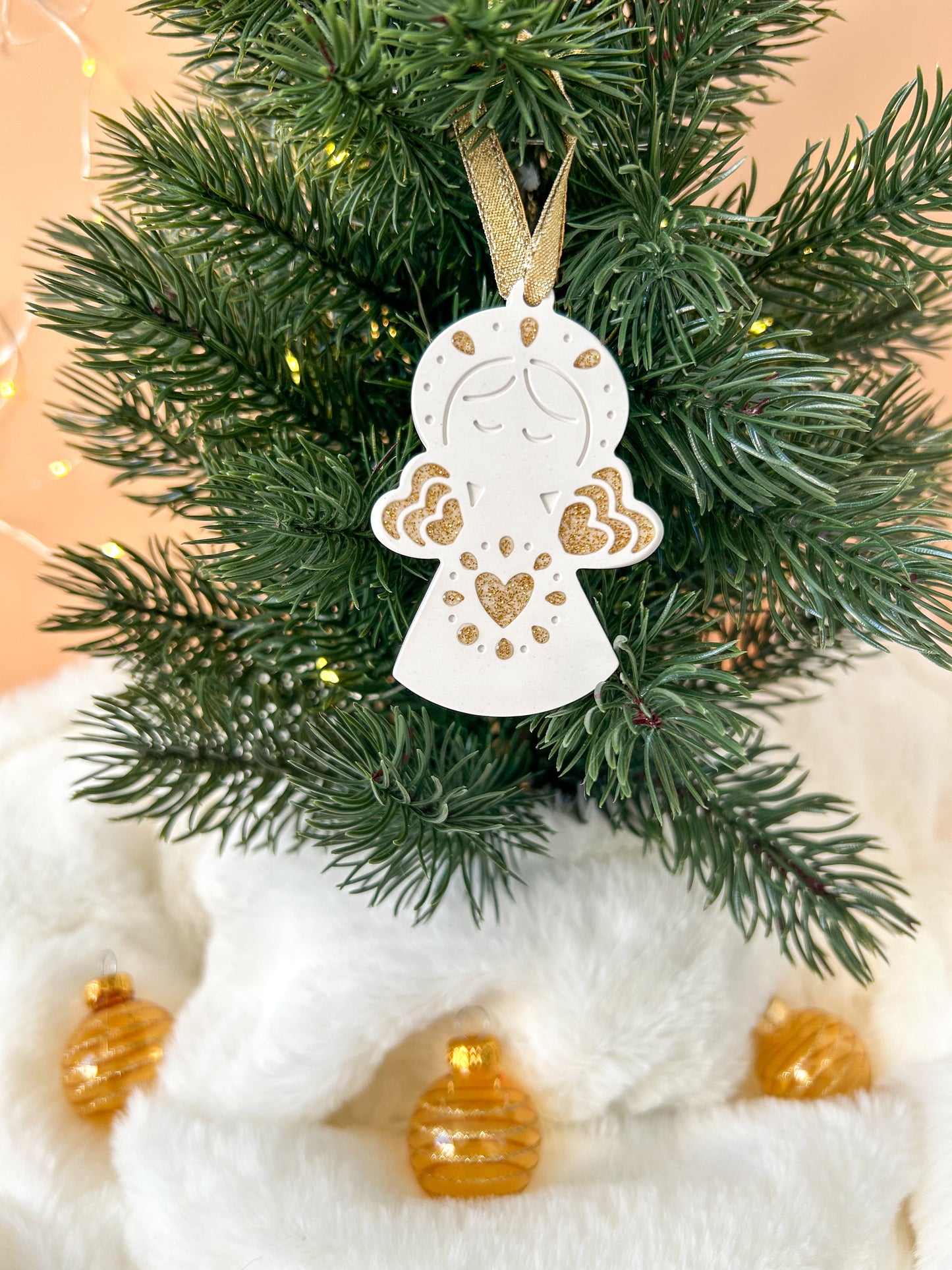 Boule de Noël Ange lueurs de décembre