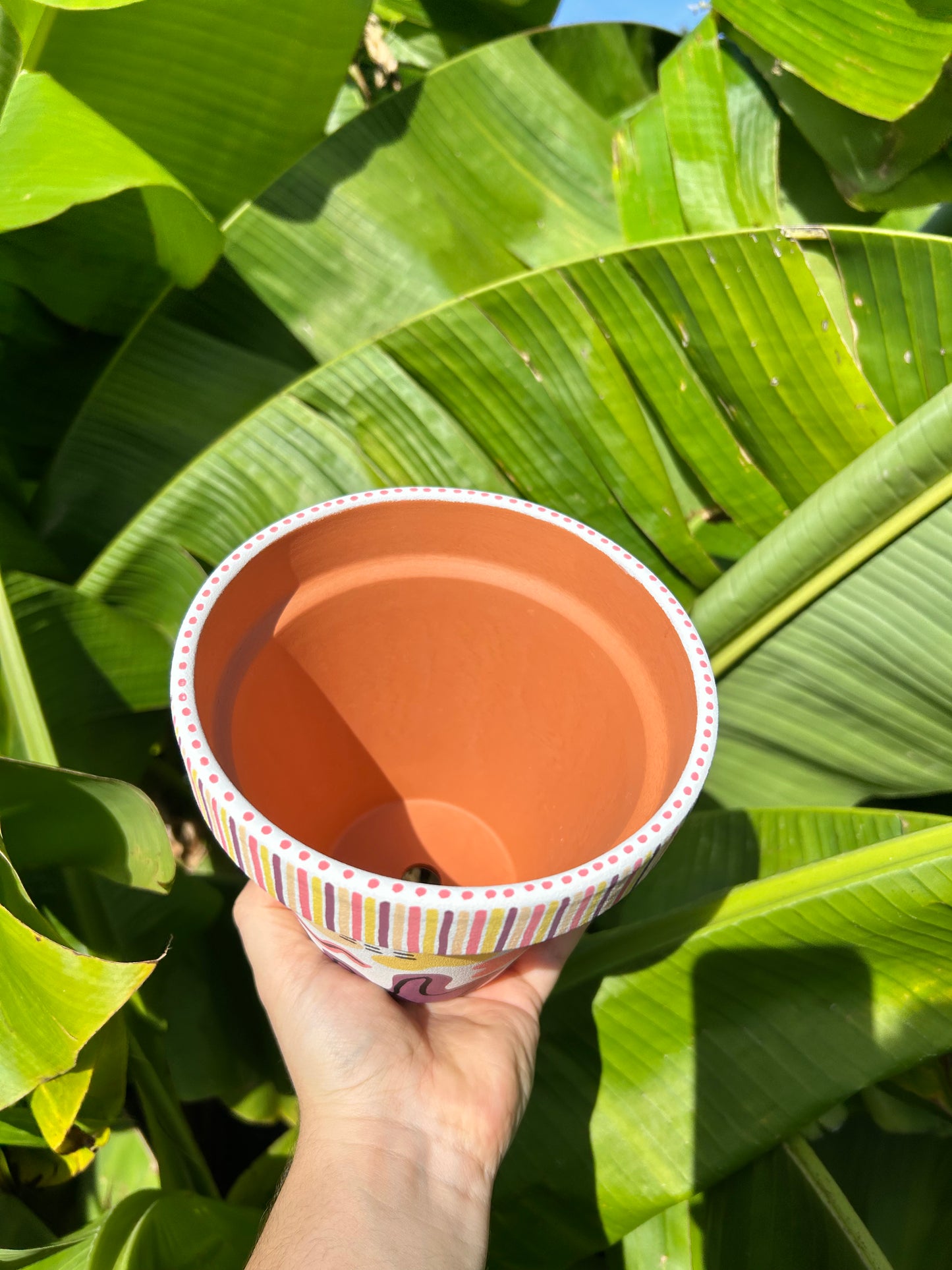 Cache-pot coloré "Terre de soleil"