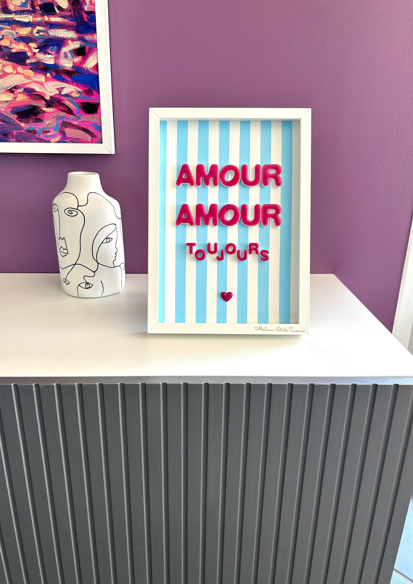 Cadre déco "Amour Amour toujours"