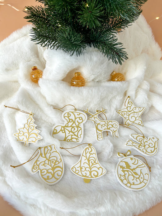 Boule de Noël éclats du Nord (Lot de 8)