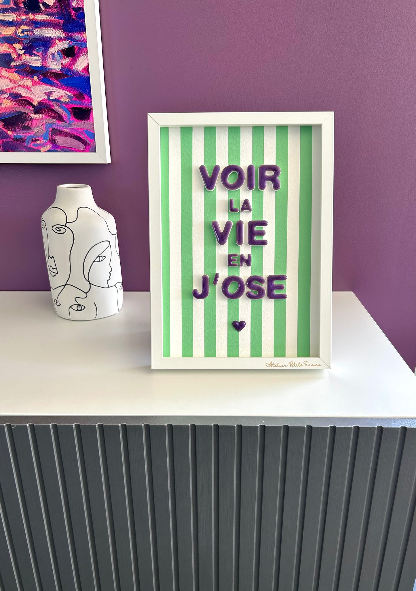 Cadre déco "Voir la Vie en j'Ose"