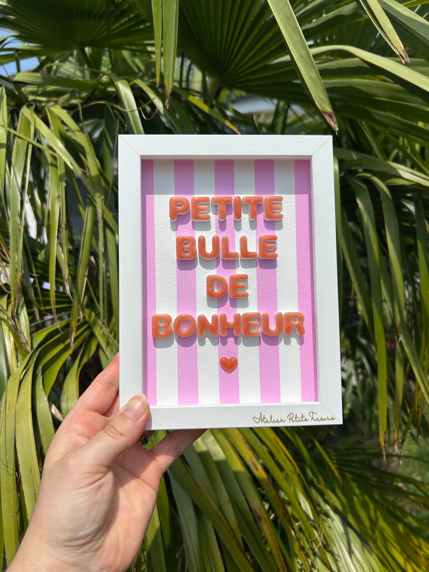 Petit cadre déco "Petite bulle de bonheur"