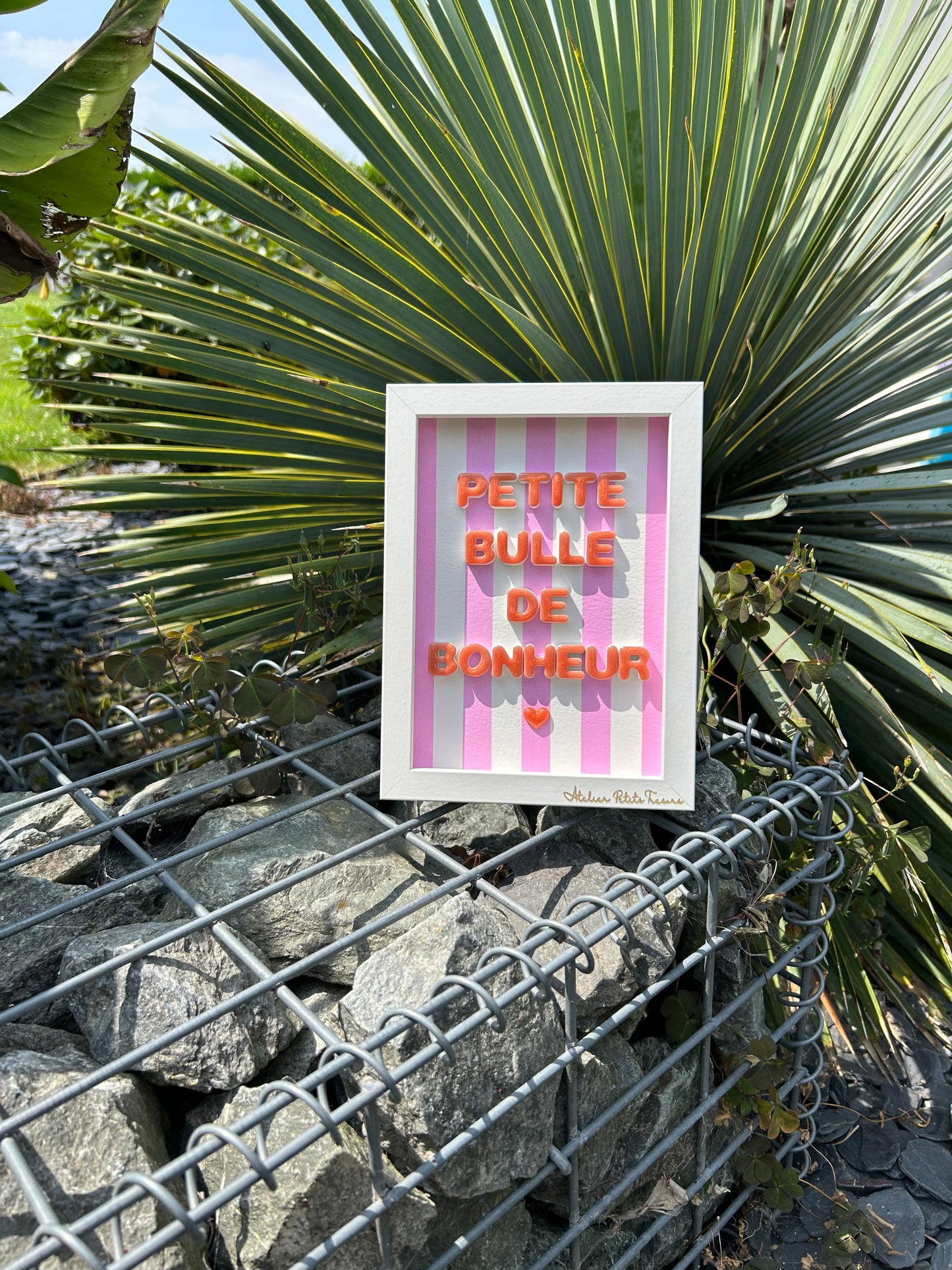 Petit cadre déco "Petite bulle de bonheur"