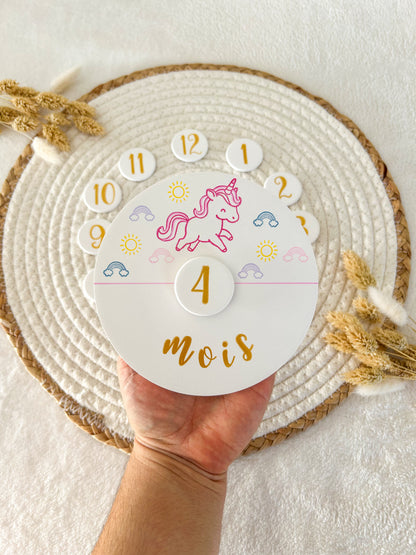 Carte étape LICORNE arc-en-ciel