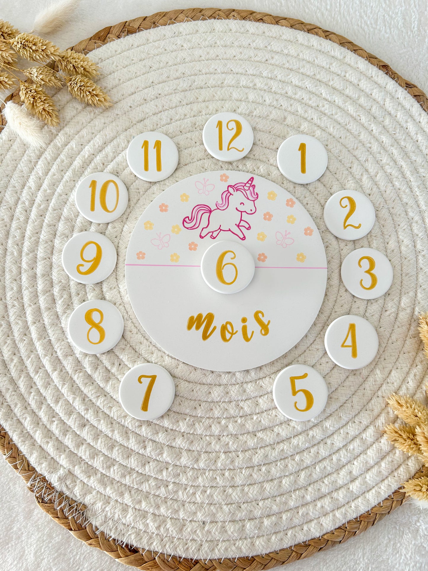 Carte étape LICORNE papillons