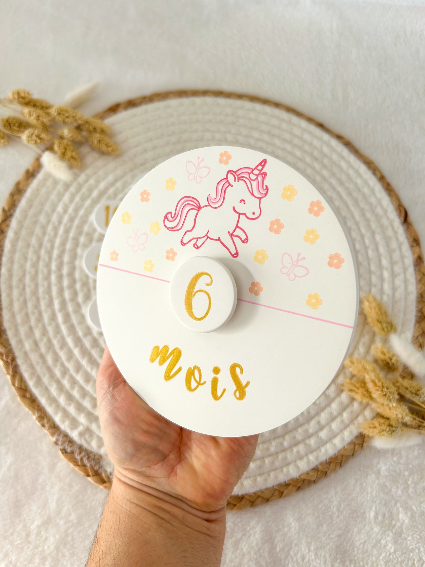 Carte étape LICORNE papillons