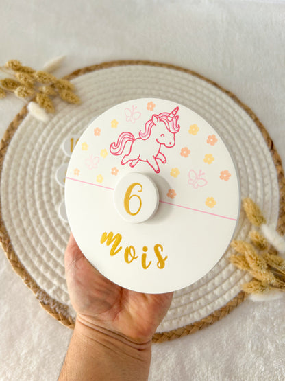 Carte étape LICORNE papillons