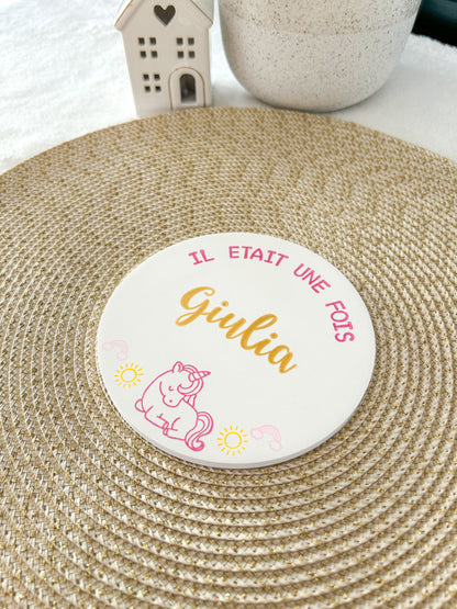 Carte naissance LICORNE