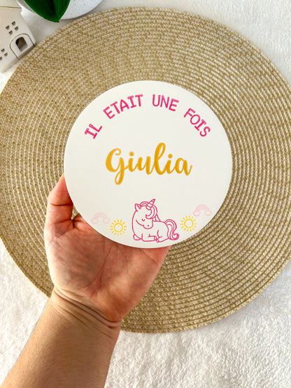 Carte naissance LICORNE