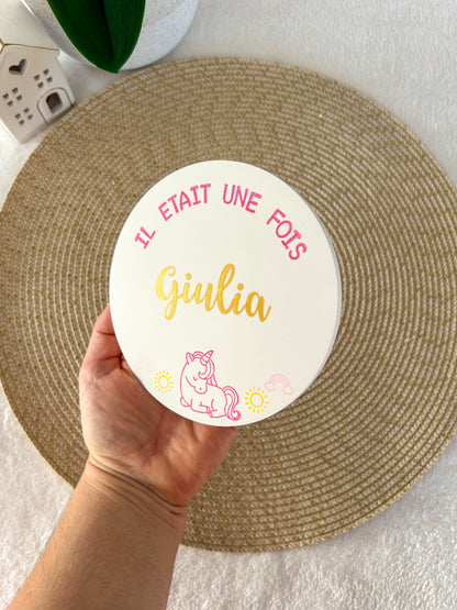 Carte naissance LICORNE